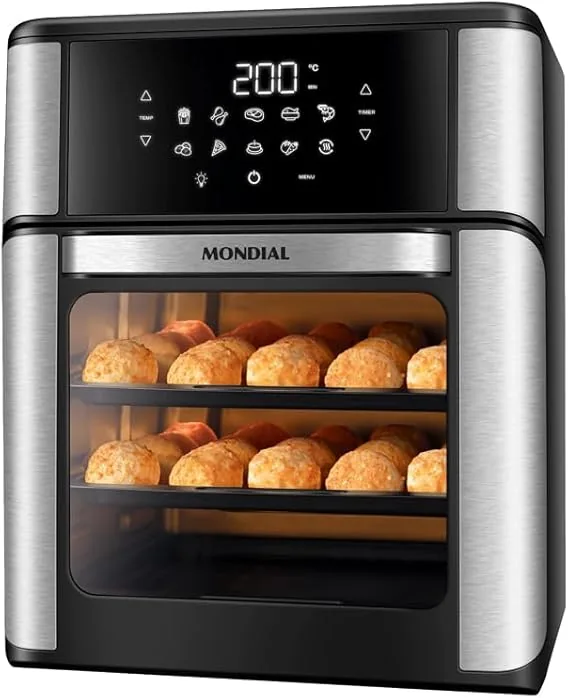 Fritadeira Air Fryer Forno Oven 12L Mondial AFON-12L-BI